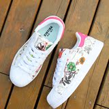 贝壳头女鞋板鞋韩版涂鸦小白鞋女运动鞋夏季透气休闲跑步鞋贝壳鞋