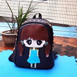 可爱幼儿园书包 韩版儿童旅游背包3-6岁女孩女童宝宝卡通双肩包皮