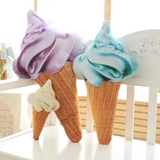 仿真雪糕甜筒冰淇淋抱枕毛绒玩具靠垫午睡枕头创意六一生日礼物