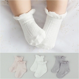 波米麻麻韩国进口正品童袜婴儿袜子纯棉松口袜子宝宝短袜春夏防滑
