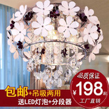 田园宜家亚克力花瓣LED水晶吸顶灯 欧式花朵客厅卧室餐厅吊灯灯具