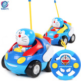儿童电动可爱迷你充电遥控车哆啦A梦0-1-3岁宝宝益智玩具车玩具