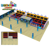 淘气堡室内儿童乐园 超级大蹦床儿童游乐设备 游乐场娱乐项目定做