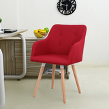 实木椅家用时尚简约餐椅欧式休闲椅子创意酒店咖啡厅椅子洽谈椅