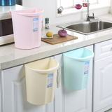 塑料橱柜门挂式垃圾桶厨房卧室浴室台面大号桌面塑料多功能收纳桶
