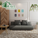 北欧日式沙发床折叠多功能沙发棉麻全拆洗沙发床1.8米单双人家具