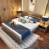 品牌家具胡桃木板式高箱液压双人床1.8米特价1.5米排骨架储物10