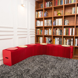 时尚经典喜庆家具沙发 搬迁礼品椅 创意个性可折叠拉伸矮纸凳子潮