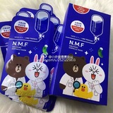 香港代购 可莱丝限量版line卡通动物面膜 NMF保湿补水蓝色单片