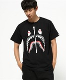 日本代购 bape 鲨鱼短袖T恤 男女款