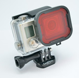 视觉印象GoPro潜水滤镜Polarpro  hero4红色滤镜 水下配件套装