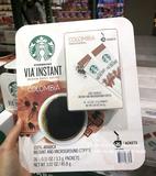 美国直邮代购 Starbucks星巴克VIA哥伦比亚速溶咖啡免煮26条装