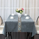 大凡欧式美式桌布布艺棉麻新古典现代中式高档餐桌茶几桌布艺定制