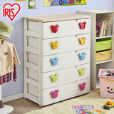 爱丽思IRIS塑料宝宝收纳柜米奇儿童抽屉式储物柜整理柜衣柜MHG-72