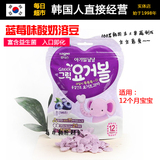 韩国进口日东儿童 婴儿 幼儿有机酸奶宝宝溶豆食品零食20g蓝莓味