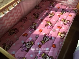 秋冬幼儿园睡垫法莱绒儿童褥子迪斯尼卡通婴儿床垫纯棉珊瑚绒床单