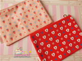 【现货】爱丽小屋 草莓系列彩妆周边化妆包。平口袋