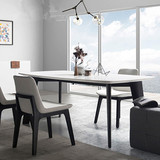 定制餐桌大理石 全实木餐桌椅组合 北欧宜家小户型客厅长方形饭桌