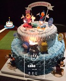 天津香米宝蛋糕实体店全市配送  卡通动画生日蛋糕 米奇妙妙屋