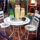 欧式复古休闲椅奶茶店咖啡店餐厅餐椅靠背白色桌椅组合餐厅酒吧椅