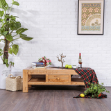 溪木工坊实木茶几简约客厅组合长方形现代中式榆木原木小户型家具