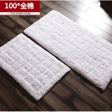 全棉地毯酒店白色地垫吸水地巾纯长方形加厚防滑垫客厅卧室进门垫