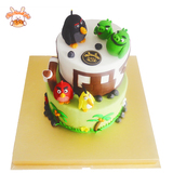 北京私人定制愤怒的小鸟生日蛋糕 可定制卡通创意蛋糕 北京配送