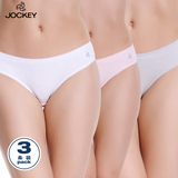 3条装 Jockey专柜新品女式棉质三角内裤中腰舒适透气