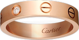 Cartier/卡地亚 结婚戒指 1颗钻石0.02克拉  18K玫瑰金 B4050700