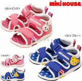 预售mikihouse凉鞋原单一段二段男童女童学步鞋宝宝露趾机能鞋