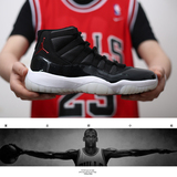 Air Jordan正品代购乔11代女鞋AJ11男鞋大魔王伽马蓝黑红篮球鞋