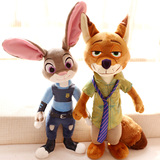 疯狂动物城兔子朱迪狐狸尼克毛绒玩具 正版迪士尼儿童公仔布娃娃