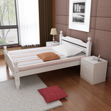 特价包邮实木松木单人床欧式现代单双人床1.2/1.5米 可定制