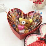 52颗不二家棒棒糖心形糖果礼盒装创意女友生日节日零食礼物包邮