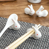 居家家 日式可爱筷架筷托 创意家用餐具陶瓷筷子架筷子托枕勺子架