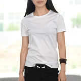 女70支双面丝光棉短袖T恤 黑 白 纯棉高端系列 百搭 夏款50942 T