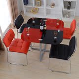 简单桌子椅子组合小户型家用餐桌饭桌店铺茶几凳子商务接待桌椅