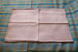 特价哈麻双鹤双人纯亚麻工艺枕巾一对 淡粉色牡丹花精纺加厚包邮