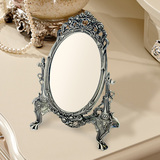 欧式复古镜子化妆镜公主镜台式单面镜 卧室韩国创意梳妆镜台面镜