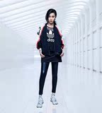 香港专柜正品adidas三叶草范冰冰运动休闲女款拉链卫衣外套AJ8867