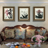 美式乡村古典花卉家装画 现代简约客厅装饰画 沙发背景墙壁挂画