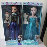 Frozen冰雪奇缘皇后公主elsa anna 雪宝芭比娃娃玩具儿童节礼物