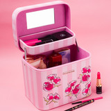 玫瑰名品 维多利亚的秘密化妆包收纳包韩国双层大容量手提化妆箱