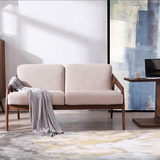 北欧白蜡木羽绒沙发\小户型实木沙发、宜家客厅组合定制家具