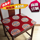 中式坐垫椅垫圈椅太师椅官帽椅子实木红木家具古典餐厅茶楼定做制