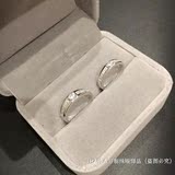 情侣戒指925纯银对戒仿真钻石戒指男女求婚订婚结婚戒指女友礼物