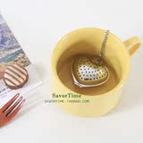 包邮茶漏茶滤不锈钢创意滤茶器心形茶叶过滤器茶包泡茶器茶球茶隔