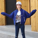 春季韩版学生太空棉棒球服女百搭宽松学院运动外套薄短款夹克春秋