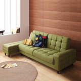 日式简约小户型沙发床 多功能沙发床  可折叠布艺沙发床 双人沙发
