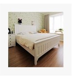包邮新款美式床婚床儿童床单人床白色床双人床1.8m1.5m环保家具